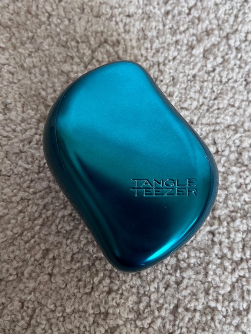 Tangle Teezer Dark Teal Compact Styler Detangling Hairbrush & Protective Cover